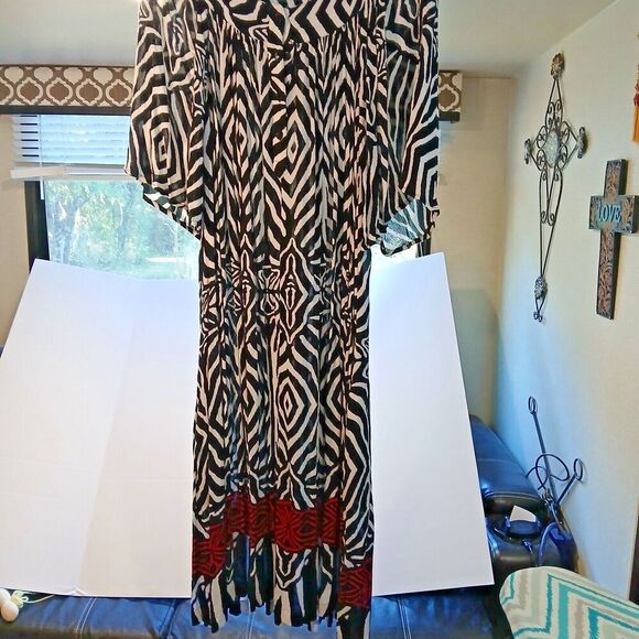 Go Softly PXL Button up Front Dress, Short Sleeves Casual Chic, Flowy Modest. - Picture 5 of 11